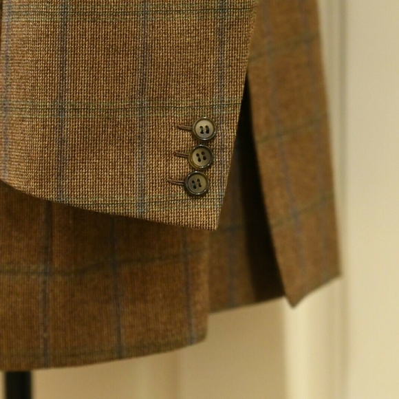 Brioni Triano Handmade Windowpane 3/2 Blazer 44L - Picture 6 of 8